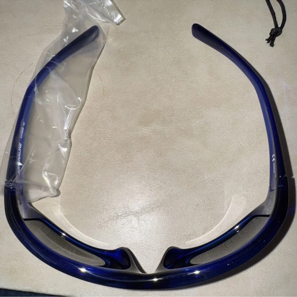 Mens Nike Adrenaline Sunglasses EVO605-411 Crystal Deep Royal Blue - Picture 2 of 6